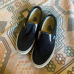 Black Vans canvas sneakers women’s 10 men’s 8.5